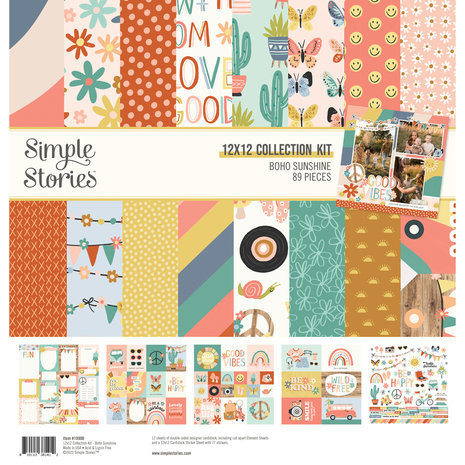 Simple Stories Boho Sunshine 12x12 Inch Collector's Essential Kit (19929)
