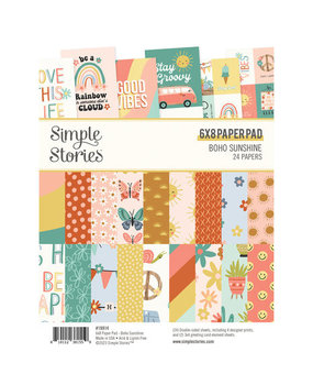 Simple Stories Boho Sunshine 6x8 Inch Paper Pad (19914) Simple Stories Boho Sunshine 6x8 Inch Paper Pad (19914)