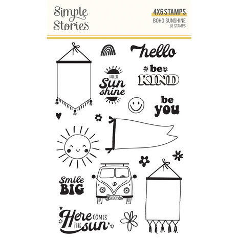 Simple Stories Boho Sunshine Clear Stamps (19915)