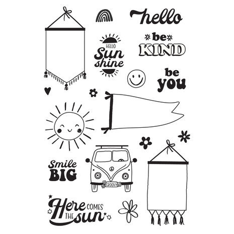 Simple Stories Boho Sunshine Clear Stamps (19915)