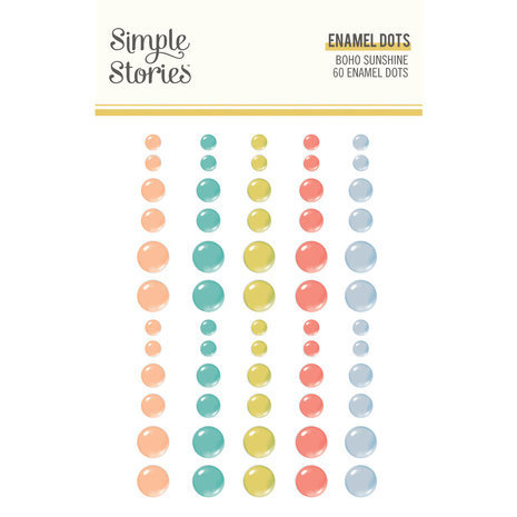Simple Stories Boho Sunshine Enamel Dots (19924) Simple Stories Boho Sunshine Enamel Dots (19924)