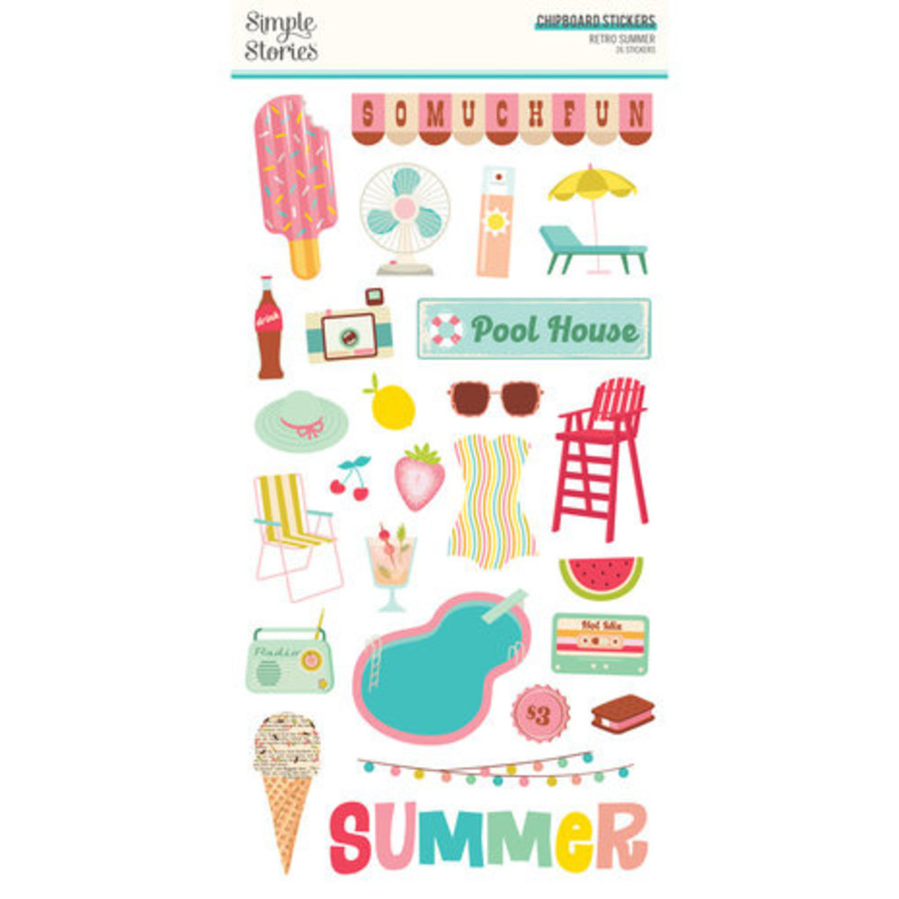 Simple Stories Retro Summer 12x12 Inch Collector's Essential Kit (20028) Simple Stories Retro Summer 12x12 Inch Collector's Essential Kit (20028)