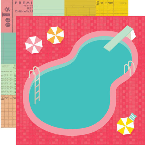 Simple Stories Retro Summer 12x12 Inch Collection Kit (20000) Simple Stories Retro Summer 12x12 Inch Collection Kit (20000)