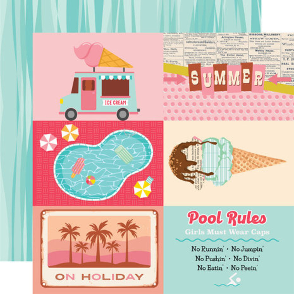 Simple Stories Retro Summer 12x12 Inch Collection Kit (20000) Simple Stories Retro Summer 12x12 Inch Collection Kit (20000)