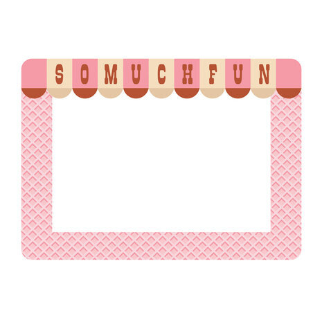 Simple Stories Retro Summer Chipboard Frames (20021)