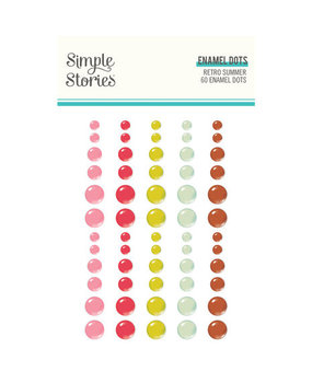 Simple Stories Retro Summer Enamel Dots (20024) Simple Stories Retro Summer Enamel Dots (20024)