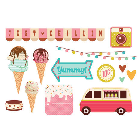 Simple Stories Retro Summer Simple Pages Pieces (20027) Simple Stories Retro Summer Simple Pages Pieces (20027)