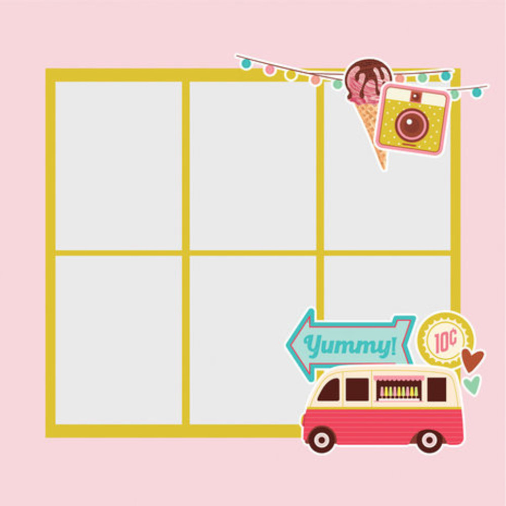 Simple Stories Retro Summer Simple Pages Pieces (20027) Simple Stories Retro Summer Simple Pages Pieces (20027)