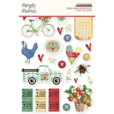 Simple Stories Simple Vintage Berry Fields Sticker Book (20125) Simple Stories Simple Vintage Berry Fields Sticker Book (20125)