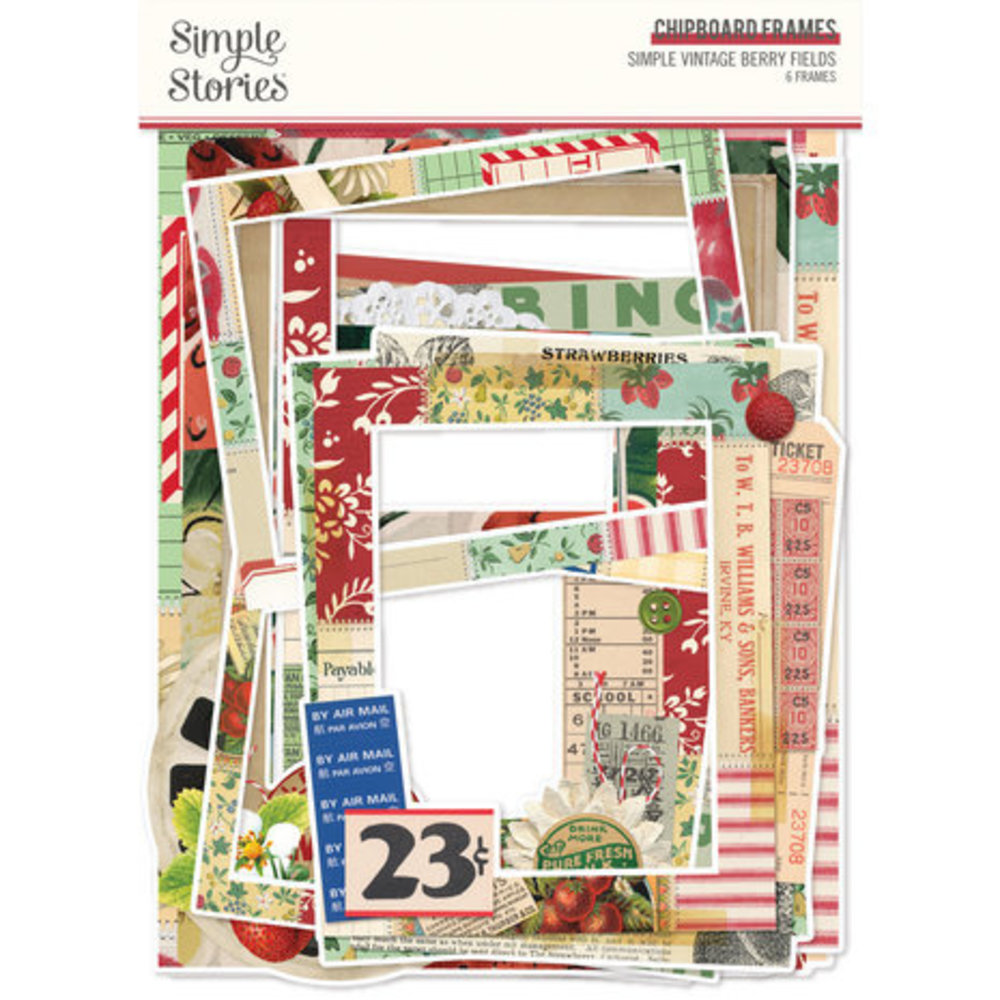 Simple Stories Simple Vintage Berry Fields Chipboard Frames (20126) Simple Stories Simple Vintage Berry Fields Chipboard Frames (20126)