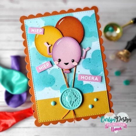 Carlijn Design Wax Seal Stamper 1 Inch Ballonnen (CDWX-0016) Carlijn Design Wax Seal Stamper 1 Inch Ballonnen (CDWX-0016)