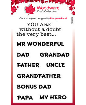 Woodware Very Best Clear Stamps (FRM061)