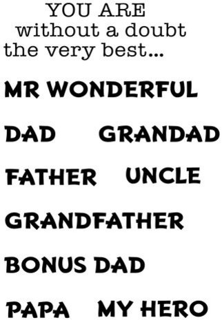 Woodware Very Best Clear Stamps (FRM061)