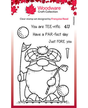 Woodware Golfing Gnome Clear Stamps (FRS1000)