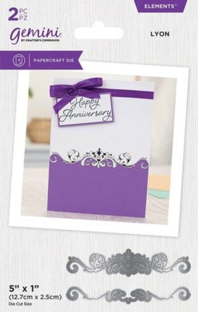 Gemini Baroque Border Lyon Elements Dies (GEM-ELE-MD-LYON)