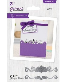 Gemini Baroque Border Lyon Elements Dies (GEM-ELE-MD-LYON)