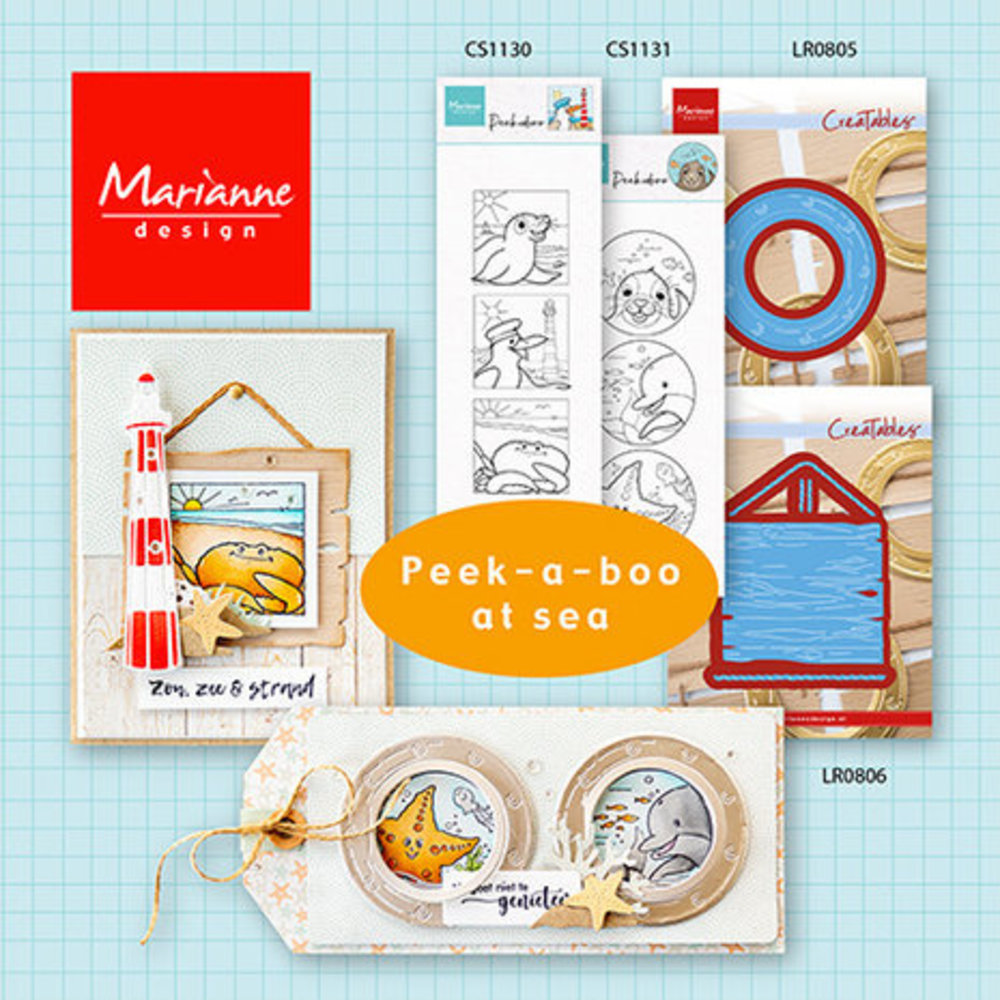 Marianne Design Clear Stamps Hetty's Peek-a-boo Beach (CS1130) Marianne Design Clear Stamps Hetty's Peek-a-boo Beach (CS1130)