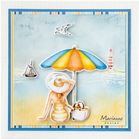 Marianne Design Stamp & Die Beach Umbrella (CS1132) Marianne Design Stamp & Die Beach Umbrella (CS1132)