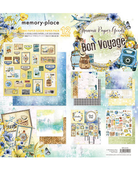 Memory Place Bon Voyage 12x12 Inch Paper Pack (MP-61139) Memory Place Bon Voyage 12x12 Inch Paper Pack (MP-61139)