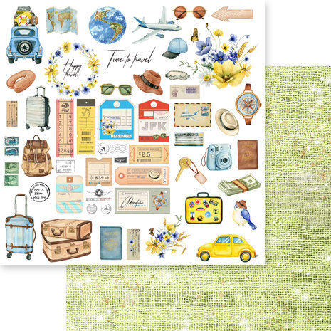 Memory Place Bon Voyage 12x12 Inch Paper Pack (MP-61139)