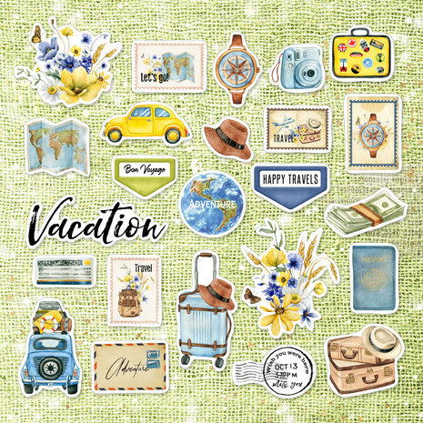 Memory Place Bon Voyage Ephemera (MP-61148) Memory Place Bon Voyage Ephemera (MP-61148)