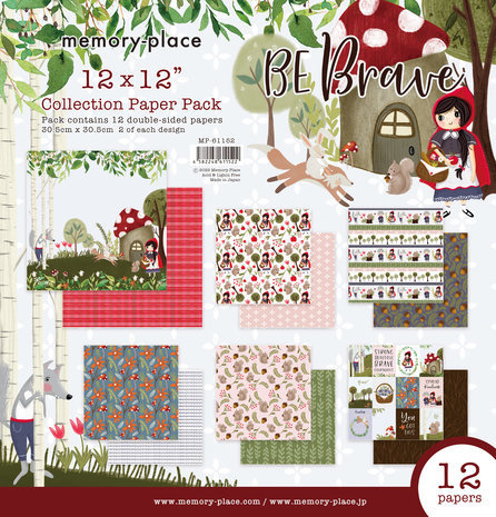 Memory Place Be Brave 12x12 Inch Paper Pack (MP-61152) Memory Place Be Brave 12x12 Inch Paper Pack (MP-61152)