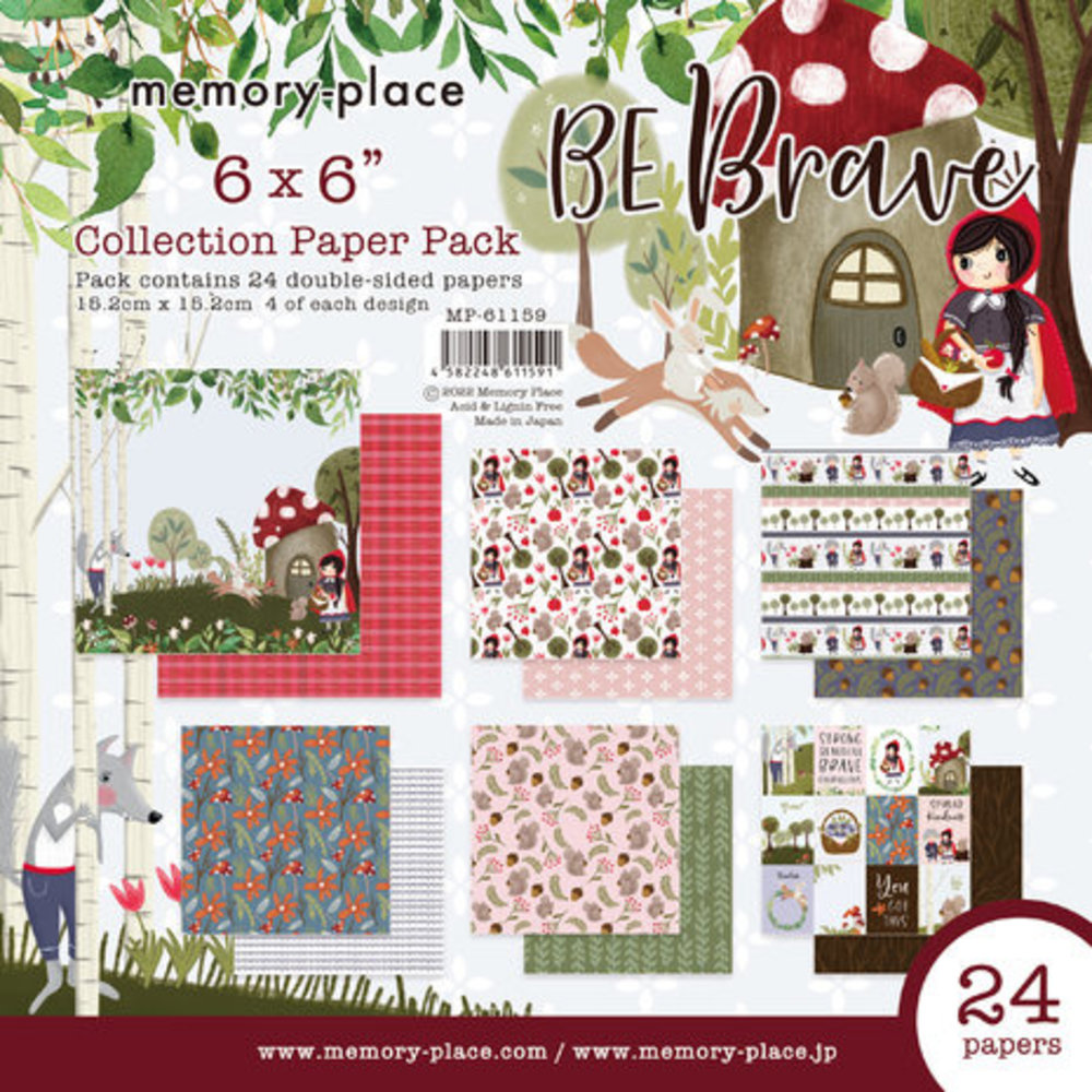 Memory Place Be Brave 6x6 Inch Paper Pack (MP-61159) Memory Place Be Brave 6x6 Inch Paper Pack (MP-61159)
