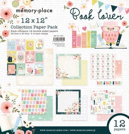 Memory Place Book Lover 12x12 Inch Paper Pack (MP-61164) Memory Place Book Lover 12x12 Inch Paper Pack (MP-61164)