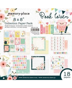 Memory Place Book Lover 8x8 Inch Paper Pack (MP-61172) Memory Place Book Lover 8x8 Inch Paper Pack (MP-61172)