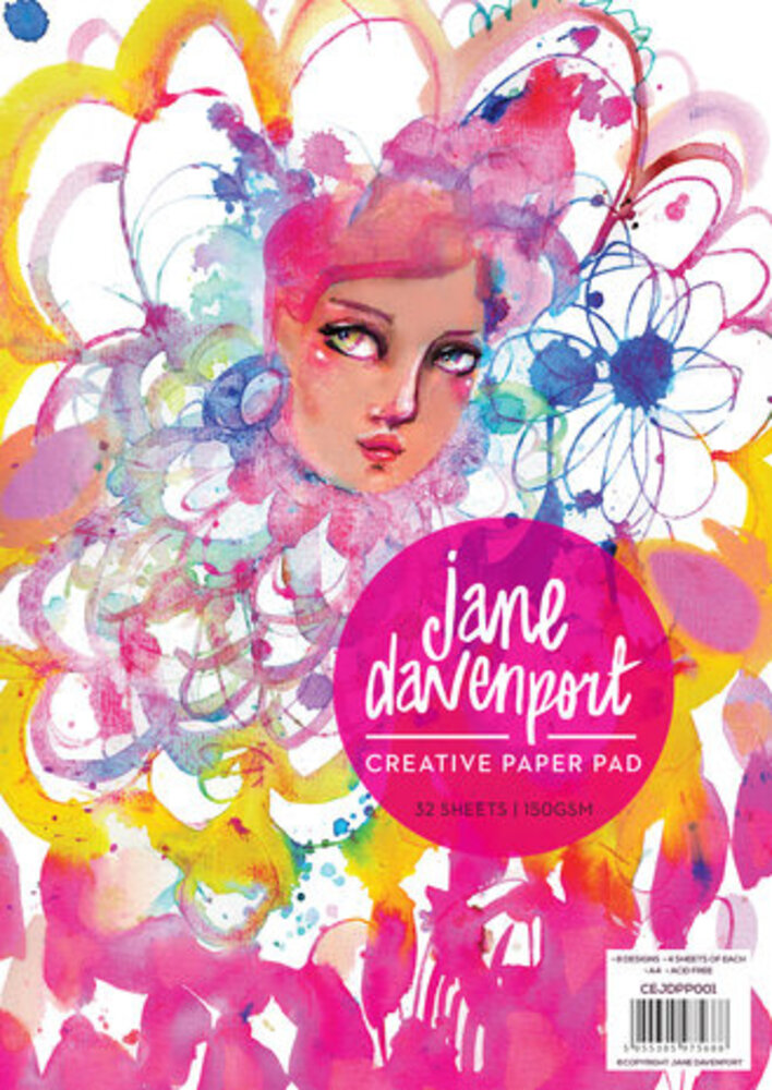 Jane Davenport Jane Davenport A4 Creative Paper Pad (CEJDPP001) Jane Davenport Jane Davenport A4 Creative Paper Pad (CEJDPP001)