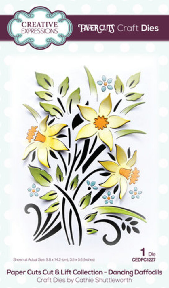 Creative Expressions Dancing Daffodils Cut & Lift Craft Die (CEDPC1227)
