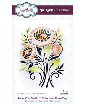 Creative Expressions Zinnia Zing Cut & Lift Craft Die (CEDPC1228) Creative Expressions Zinnia Zing Cut & Lift Craft Die (CEDPC1228)