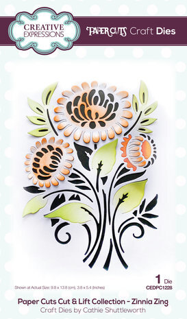 Creative Expressions Zinnia Zing Cut & Lift Craft Die (CEDPC1228)