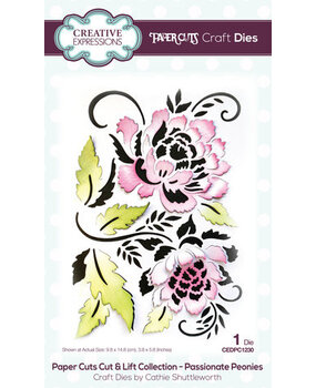 Creative Expressions Passionate Peonies Cut & Lift Craft Die (CEDPC1230) Creative Expressions Passionate Peonies Cut & Lift Craft Die (CEDPC1230)