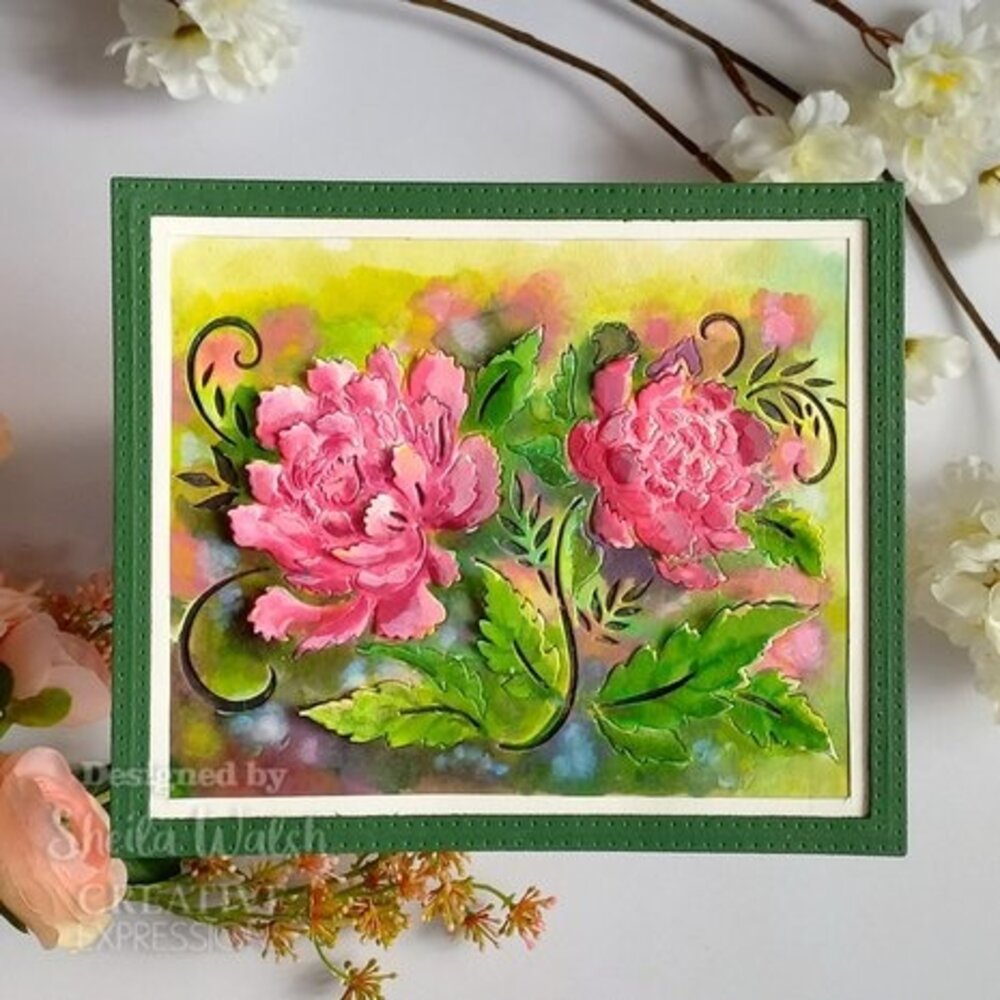 Creative Expressions Passionate Peonies Cut & Lift Craft Die (CEDPC1230)