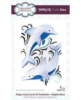 Creative Expressions Dolphin Dive Cut & Lift Craft Die (CEDPC1231) Creative Expressions Dolphin Dive Cut & Lift Craft Die (CEDPC1231)