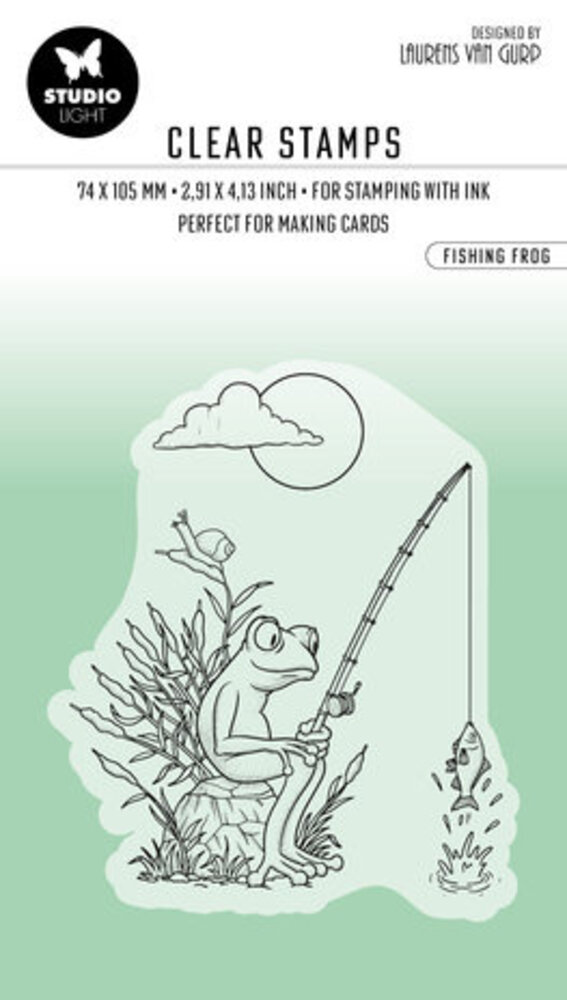 Studio Light Essentials Clear Stamp Fishing Frog (BL-ES-STAMP458) Studio Light Essentials Clear Stamp Fishing Frog (BL-ES-STAMP458)