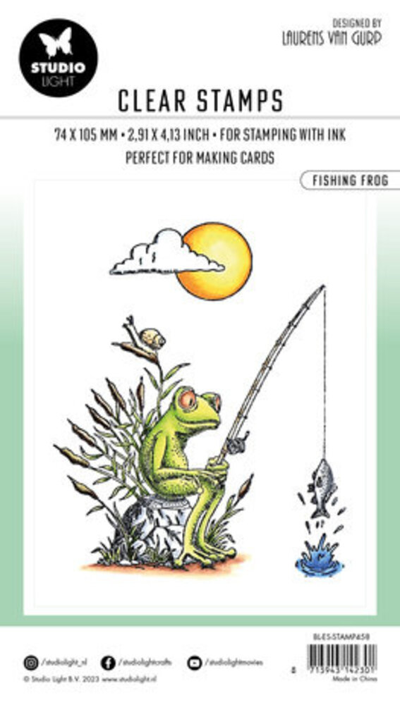 Studio Light Essentials Clear Stamp Fishing Frog (BL-ES-STAMP458) Studio Light Essentials Clear Stamp Fishing Frog (BL-ES-STAMP458)