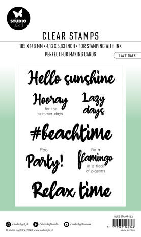 Studio Light Essentials Clear Stamp Lazy Days (BL-ES-STAMP462) Studio Light Essentials Clear Stamp Lazy Days (BL-ES-STAMP462)