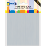 JEJE Produkt 3D Foam LINES Black 3 mm x 100 mm x 2 mm (3.3060)