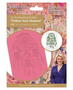 Crafter's Companion Bohemian Collection Embossing Folder Follow Your Dreams (S-BOH-EF4-FYDR) Crafter's Companion Bohemian Collection Embossing Folder Follow Your Dreams (S-BOH-EF4-FYDR)
