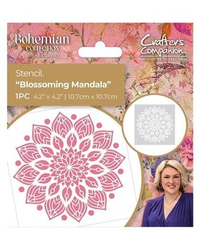Crafter's Companion Bohemian Collection Stencil Blossoming Mandala (S-BOH-STEN-BMAN)
