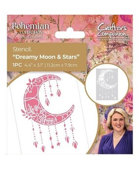Crafter's Companion Bohemian Collection Stencil Dreamy Moon & Stars (S-BOH-STEN-DMST) Crafter's Companion Bohemian Collection Stencil Dreamy Moon & Stars (S-BOH-STEN-DMST)