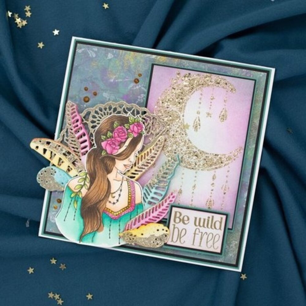 Crafter's Companion Bohemian Collection Stencil Dreamy Moon & Stars (S-BOH-STEN-DMST) Crafter's Companion Bohemian Collection Stencil Dreamy Moon & Stars (S-BOH-STEN-DMST)