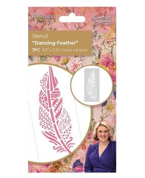 Crafter's Companion Bohemian Collection Stencil Dancing Feather (S-BOH-STEN-DAFE) Crafter's Companion Bohemian Collection Stencil Dancing Feather (S-BOH-STEN-DAFE)