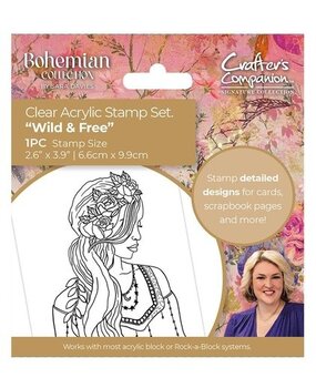 Crafter's Companion Bohemian Collection Clear Stamp Wild & Free (S-BOH-CA-ST-WIFR) Crafter's Companion Bohemian Collection Clear Stamp Wild & Free (S-BOH-CA-ST-WIFR)