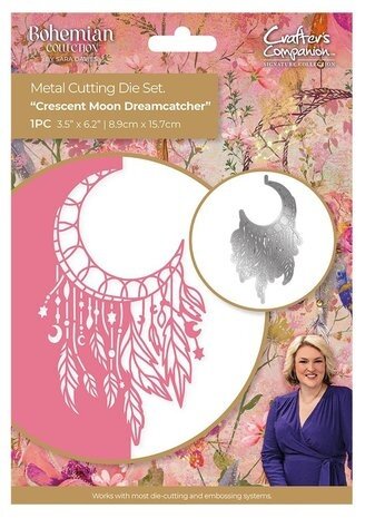 Crafter's Companion Bohemian Collection Crescent Moon Dreamcatcher Die (S-BOH-MD-CMDC)