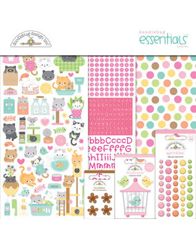 Doodlebug Design Inc. Pretty Kitty 12x12 Inch Essentials Kit (7641) Doodlebug Design Inc. Pretty Kitty 12x12 Inch Essentials Kit (7641)