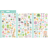 Doodlebug Design Inc. Pretty Kitty Mini Icons Stickers (7613)