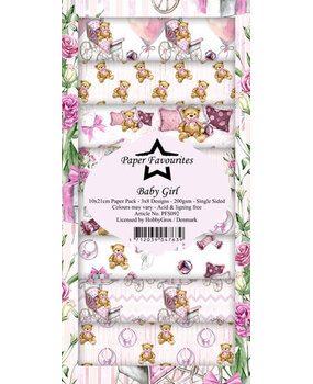 Paper Favourites Baby Girl Slimline Paper Pack (PFS092) Paper Favourites Baby Girl Slimline Paper Pack (PFS092)